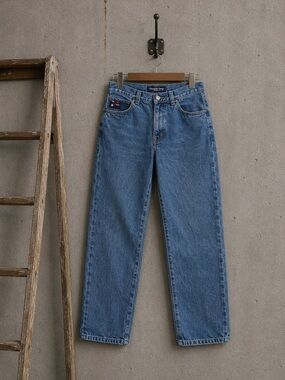 Vintage Bugle Boy Style‎ Class A Jeans Men’s 36x32 Flag Patch 1977 Retro
